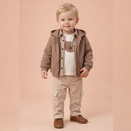 طقم ولادي شتوي فخم ومميز جداً - 4 قطع